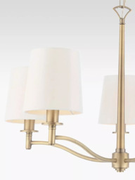 Bay Lighting Eleanor 5 Arm Ceiling Light, Antique Brass - thumbnail 4