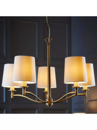Bay Lighting Eleanor 5 Arm Ceiling Light, Antique Brass - thumbnail 2