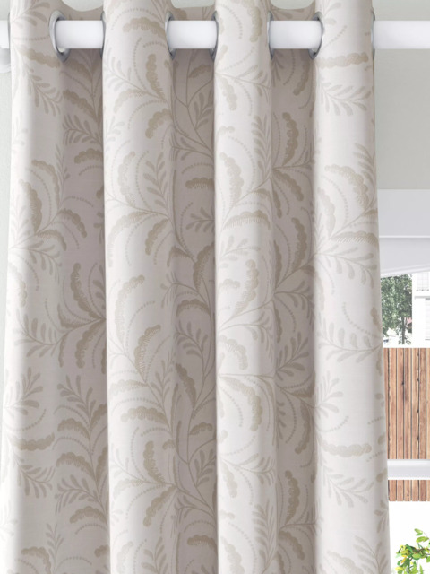 John Lewis Jouvene Weave Pair Blackout/Thermal Lined Eyelet Curtains - image 1