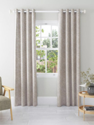 John Lewis Jouvene Weave Pair Blackout/Thermal Lined Eyelet Curtains - thumbnail 3