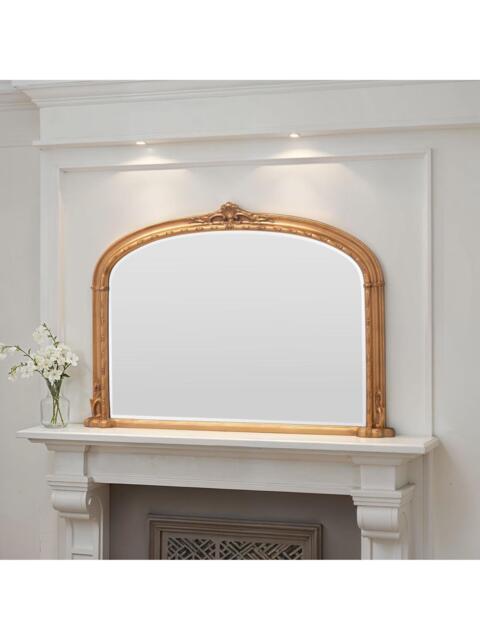 Yearn Victorian Arched Overmantel Wall Mirror, 89 x 127cm - image 1