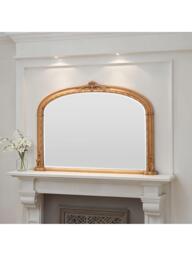 Yearn Victorian Arched Overmantel Wall Mirror, 89 x 127cm - thumbnail 1
