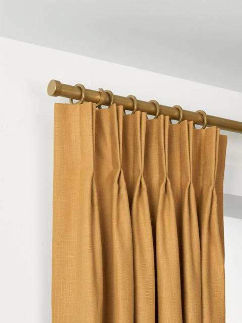 John Lewis Select Curtain Pole with Rings and Stud Finial, Wall Fix, Dia.25mm - image 1