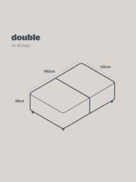 Silentnight Non-Sprung Upholstered Divan Base, Double - thumbnail 4
