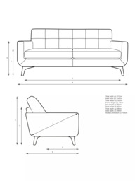 John Lewis Barbican Grand 4 Seater Leather Sofa, Dark Leg - thumbnail 2