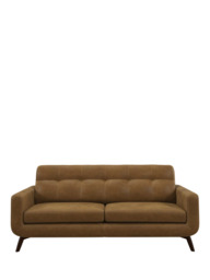 John Lewis Barbican Grand 4 Seater Leather Sofa, Dark Leg - thumbnail 5