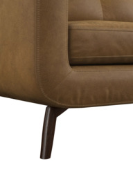 John Lewis Barbican Grand 4 Seater Leather Sofa, Dark Leg - thumbnail 6