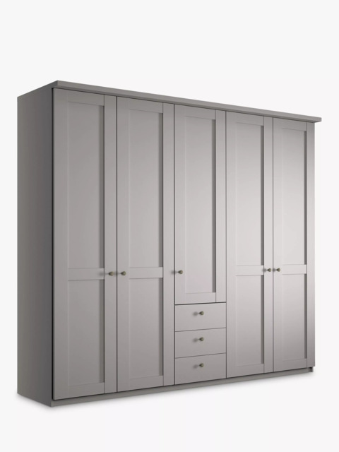 John Lewis Marlow 250cm Hinged Door Wardrobe with 3 Drawers - image 1