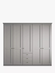 John Lewis Marlow 250cm Hinged Door Wardrobe with 3 Drawers - thumbnail 2