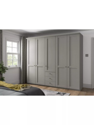 John Lewis Marlow 250cm Hinged Door Wardrobe with 3 Drawers - thumbnail 3