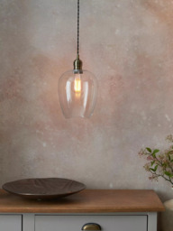 Bay Lighting Brighton Single Pendant Ceiling Light, Antique Brass - thumbnail 4