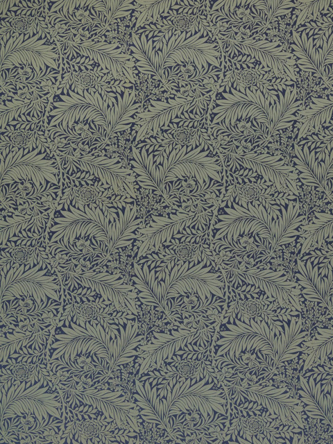 William Morris At Home Larkspur Made to Measure Curtains or Roman Blind, Ochre - image 1