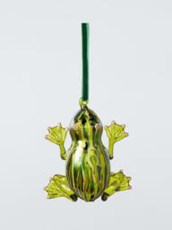 John Lewis The Curator Frog Bauble, Green