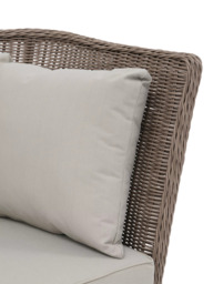 John Lewis Rye Woven Rattan 6-Seater Corner Garden Sofa with Dining/Lounging Table & 3 Footstools Set, Natural - thumbnail 6