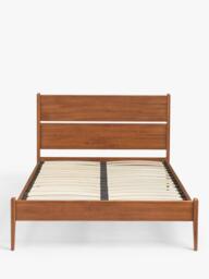 John Lewis Scandi Wood Bed Frame, King Size, Walnut - thumbnail 3