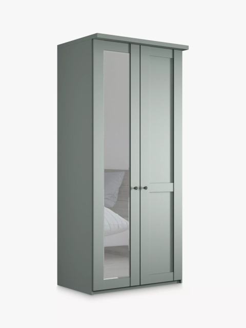 John Lewis Marlow 100cm Hinged Wardrobe with Left Mirror - image 1
