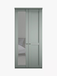 John Lewis Marlow 100cm Hinged Wardrobe with Left Mirror - thumbnail 3