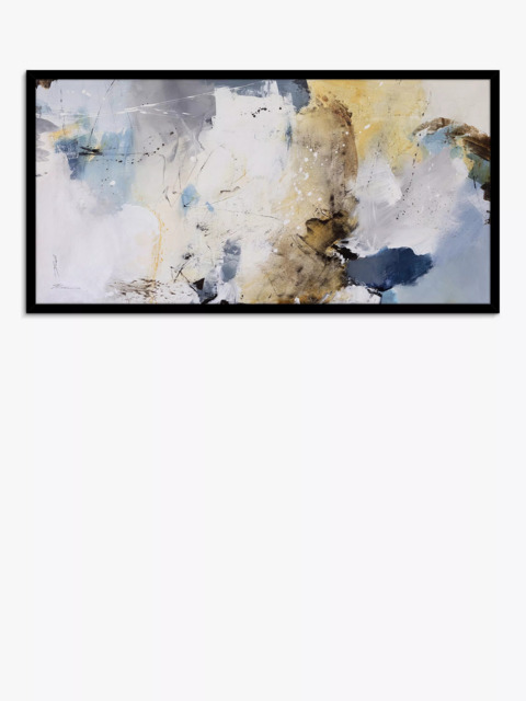 John Lewis Natasha Barnes 'Wind Beneath Your Wings' Framed Canvas Print, 63.5 x 123.5cm, Yellow/Blue - image 1