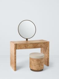 John Lewis Burl 2 Drawer Dressing Table, Natural - thumbnail 5
