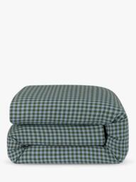 Piglet in Bed Colour Drench Gingham Linen Blend Bedding - thumbnail 4