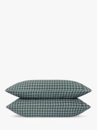 Piglet in Bed Colour Drench Gingham Linen Blend Bedding - thumbnail 5