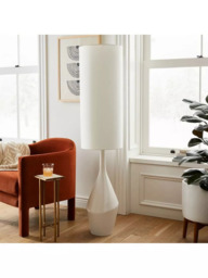 west elm Asymmetry Ceramic Floor Lamp, White - thumbnail 2