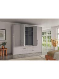 John Lewis Osaka 2.5m Bi-Fold Wardrobe with 6 Glass Doors & 6 Glass Drawers - thumbnail 3