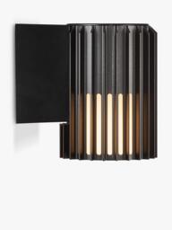 Nordlux Aludra Ribbed Outdoor Wall Light, Black - thumbnail 2