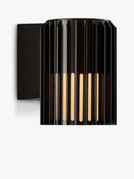 Nordlux Aludra Ribbed Outdoor Wall Light, Black
