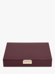 Stackers Classic Lid Jewellery Box, Burgundy - thumbnail 4