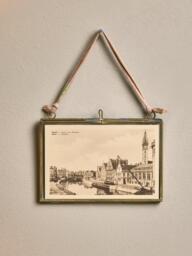 nkuku Kiko Landscape Photo Frame, Antique Brass - thumbnail 2