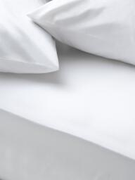 John Lewis Egyptian Cotton Percale Easy Care 260 Thread Count Deep Fitted Sheet - thumbnail 1