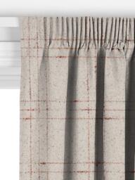 John Lewis Wool Mix Check Made to Measure Curtains or Roman Blind, Natural - thumbnail 3