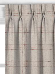 John Lewis Wool Mix Check Made to Measure Curtains or Roman Blind, Natural - thumbnail 4