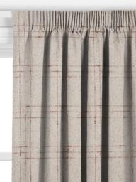 John Lewis Wool Mix Check Made to Measure Curtains or Roman Blind, Natural - thumbnail 2