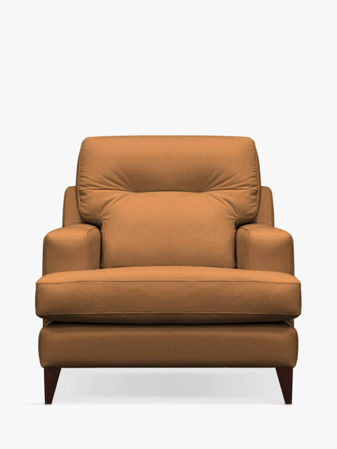 G Plan Vintage Seventy Two Leather Armchair, Dark Leg