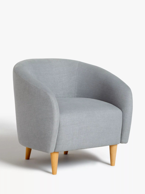 John Lewis ANYDAY Scoop Armchair, Light Leg