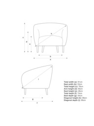 John Lewis ANYDAY Scoop Armchair, Light Leg - thumbnail 2