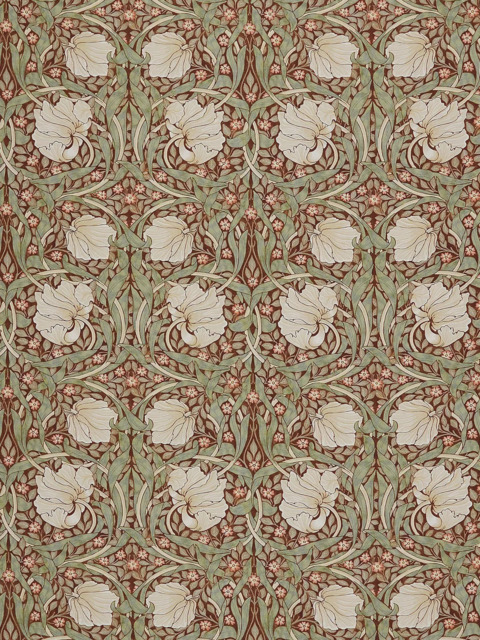 William Morris At Home Pimpernel Made to Measure Curtains or Roman Blind, Nettle - image 1