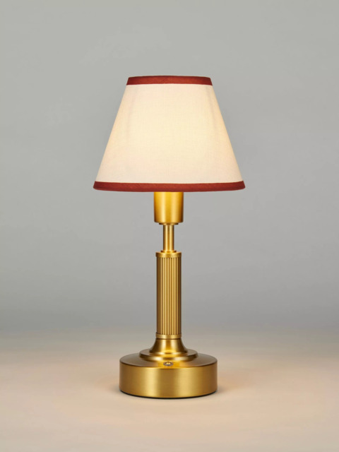 John Lewis Baily Rechargable Portable Table Lamp, Brass