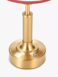 John Lewis Baily Rechargable Portable Table Lamp, Brass - thumbnail 3