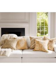 Pottery Barn Carson Woven Cushion Cover, Dark Flax - thumbnail 3