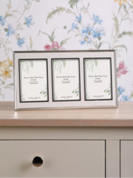 "Laura Ashley Harrison Triple Photo Frame, 4 x 6"" (10 x 15cm)" - thumbnail 1