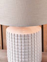 Pacific Malone Stoneware Table Lamp, White - thumbnail 4