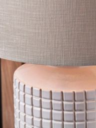 Pacific Malone Stoneware Table Lamp, White - thumbnail 6
