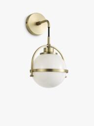 John Lewis Contour Wall Light, Opal Glass - thumbnail 3