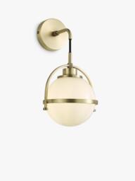 John Lewis Contour Wall Light, Opal Glass - thumbnail 1