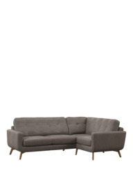 John Lewis Barbican RHF Corner End Leather Sofa, Light Leg - thumbnail 1