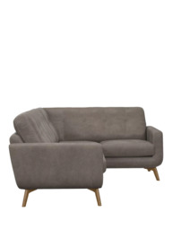 John Lewis Barbican RHF Corner End Leather Sofa, Light Leg - thumbnail 3