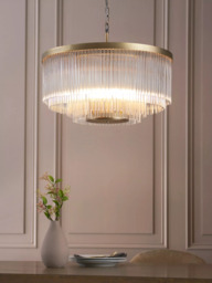 John Lewis Lexton XL Pendant Ceiling Light, Matte Antique Brass - thumbnail 2